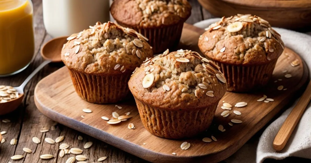 Banana Oatmeal Muffins