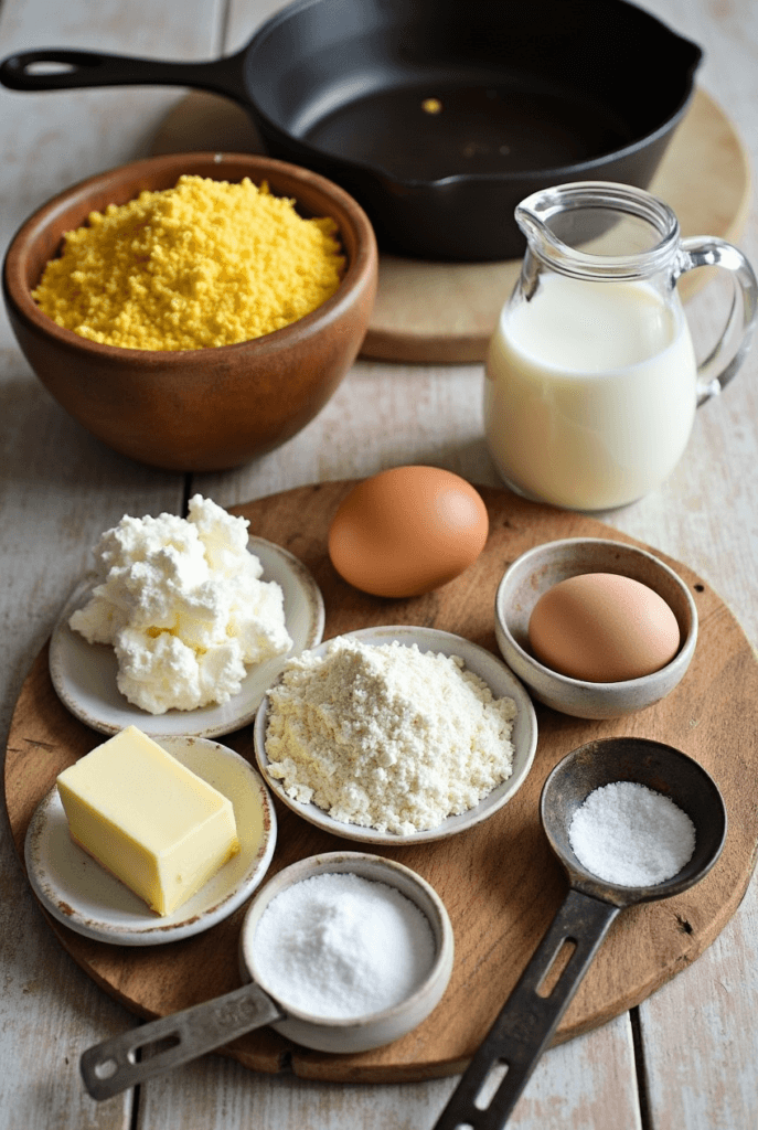Southern Cornbread Recipe Ingredients